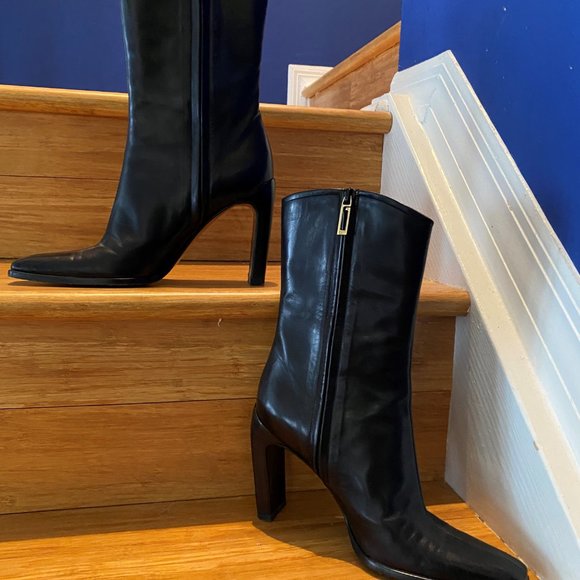 GUCCI Boot Leather Black Size 7B - Picture 7 of 7